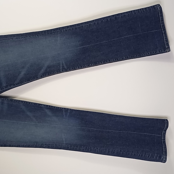Seven7 Boot Stretch Low-Rise Slim Fit Blue Jeans Size 28 Tall - Picture 5 of 16